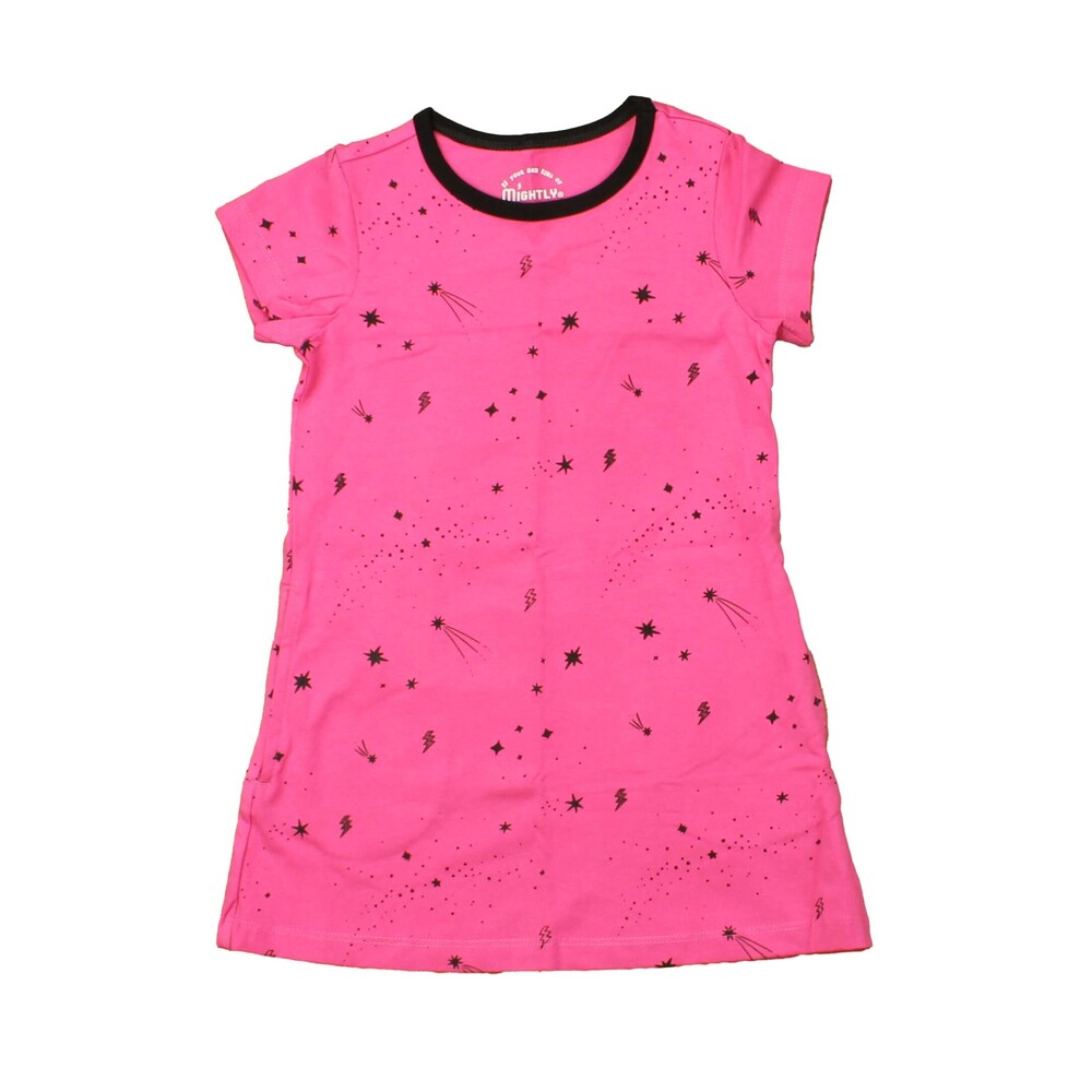 Mightly Girls Pink Stars Dress size: 6-14 Years